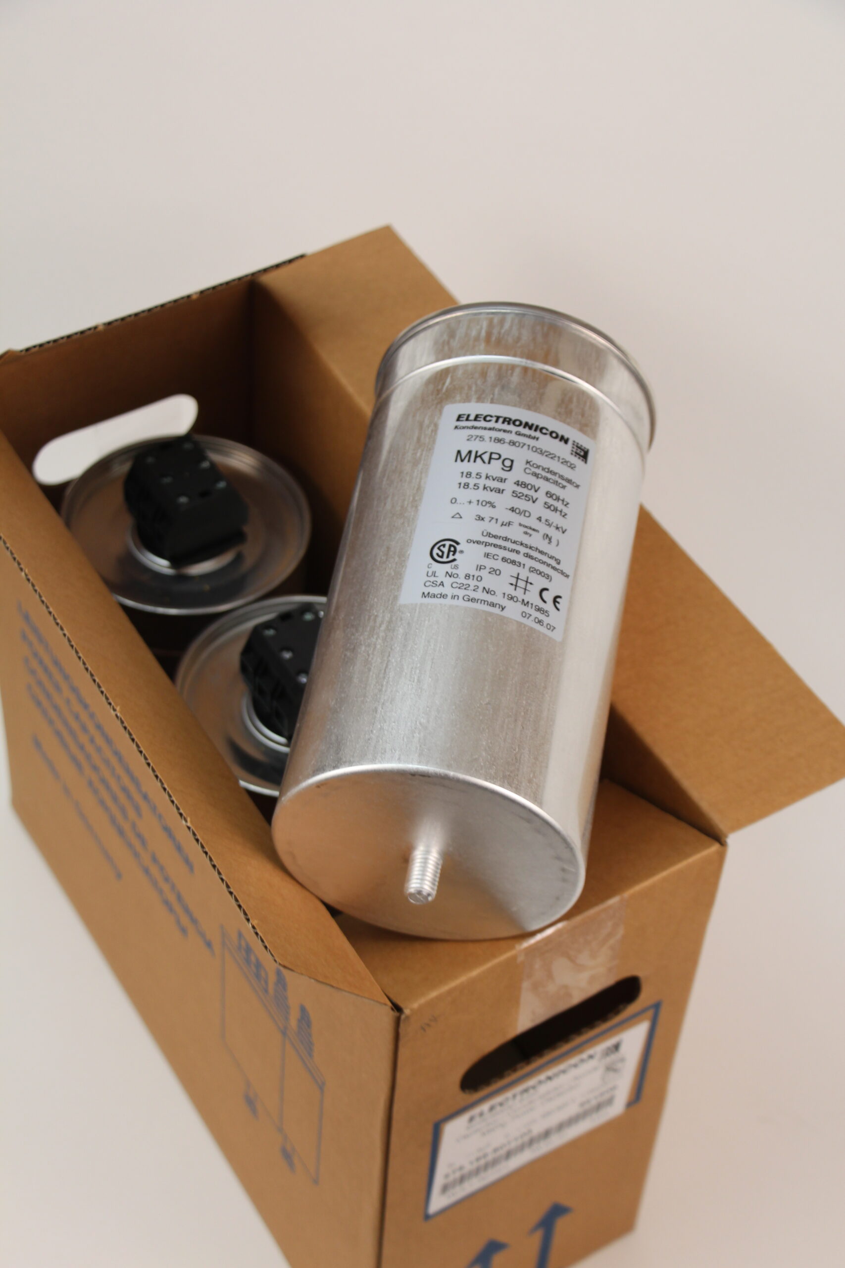 Electronicon 275.186.807103 Power Factor Correction Capacitor 18.5 kvar  480V 60 hz