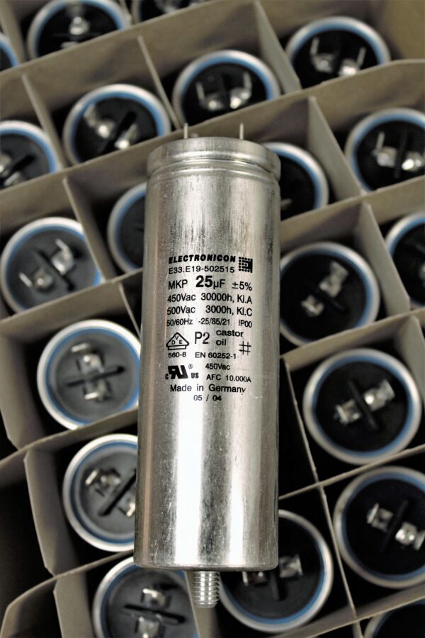 Electronicon Capacitor E33.E19-502515/220009 25.0uF 450-500 V ac -5...+5%